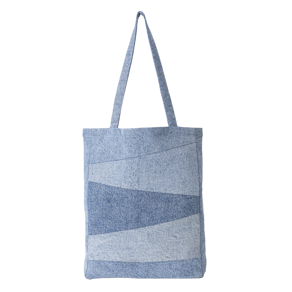 Patchwork denim tote discount bag